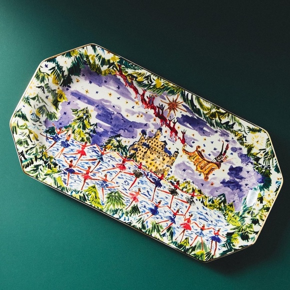 BRAND NEW ANTHROPOLOGIE Pauline de Roussy de Sales Holiday Nutcracker Platter - Picture 3 of 3
